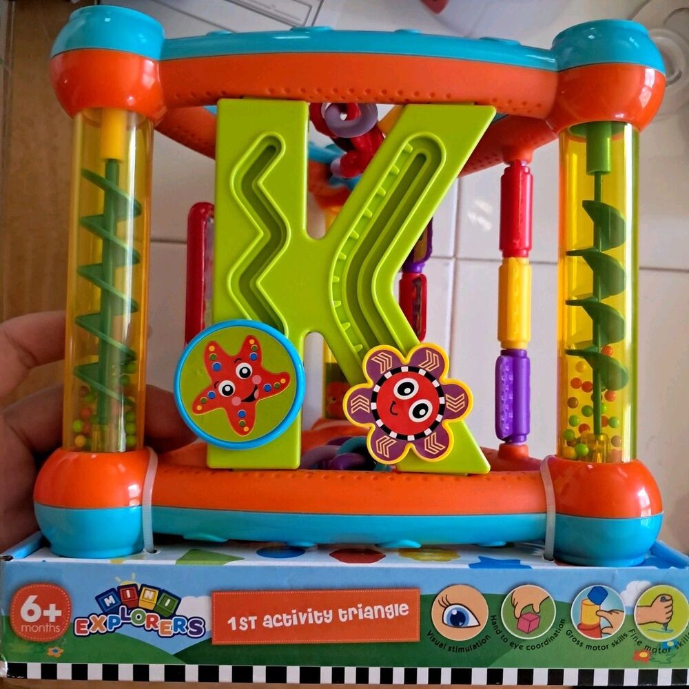 Mini Explorer Interactive Toddler Activity Triangle Montessori Toys For Babies